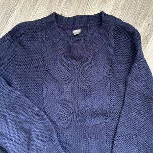 Aerie Oversized Cable Knit Wool blend sweater